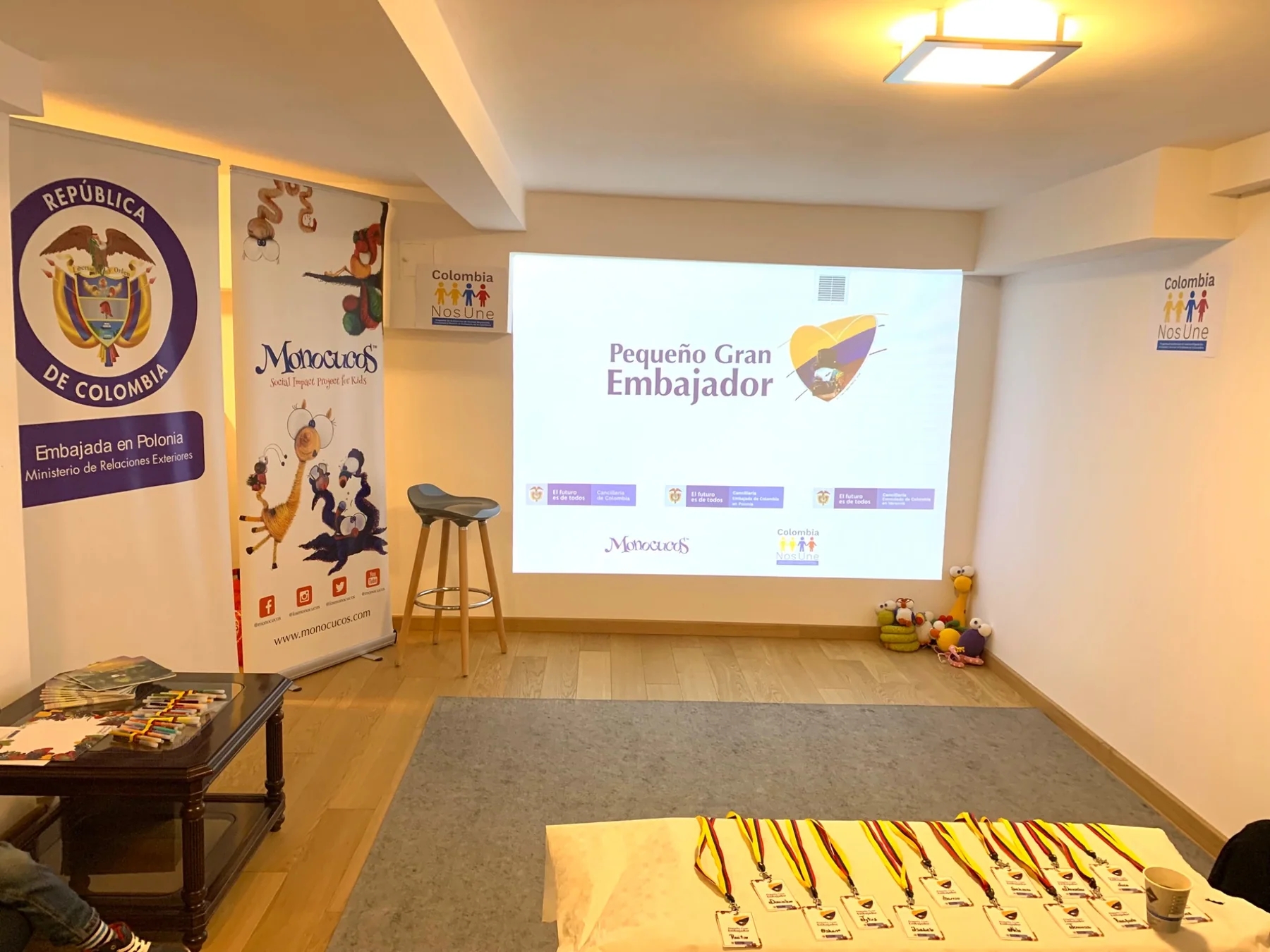 MONOCUCOS experience at the Embassy of Colombia in Poland